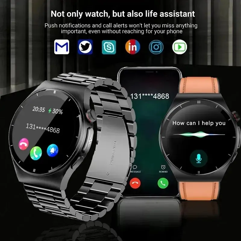 Medical Grade Blood Sugar Uric Acid Smart Watch Men HRV ECG+PPG Heart Rate Blood Fat Monitor Bluetooth Call Smartwatch for Women