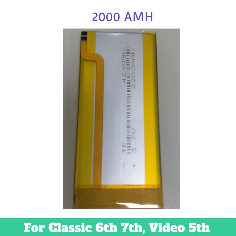 Upgrade 3000aMH  2000aMH Battery For iPod 5th Gen Video 30gb iPod 6th Gen Classic 80gb 120gb 7th Gen 160gb image 2