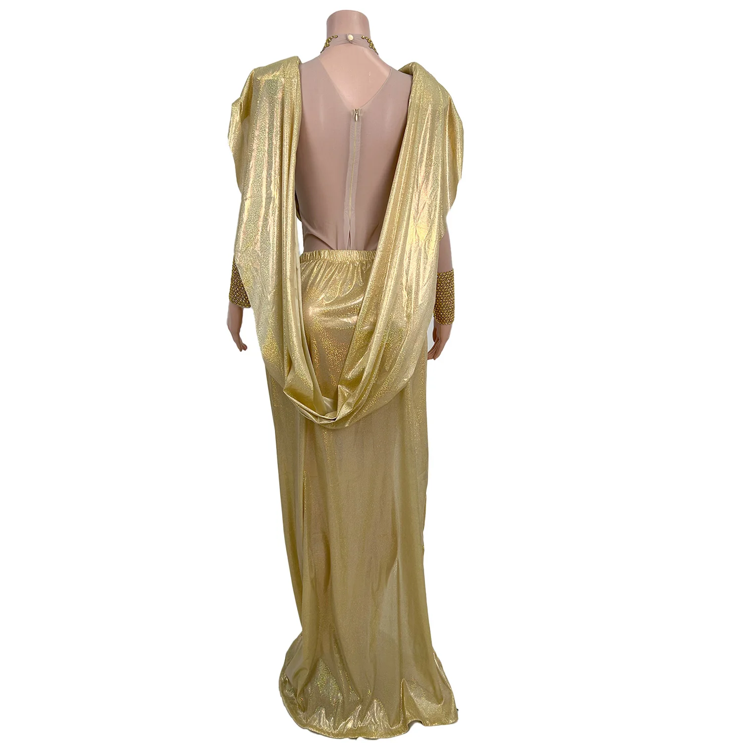 فستان آلهة يونانية ذهبية مثيرة أزياء تنكرية للنساء لحفلات الهالوين كرنفال ملابس الرقص والمهرجانات ملابس أداء المسرح