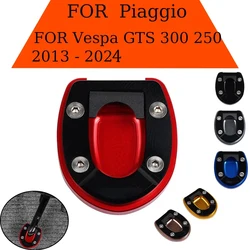 Para Vespa GTS300 GTV GTS 300 250 2023 accesorios de motocicleta CNC soporte lateral ampliar placa de soporte de almohadilla de extensión