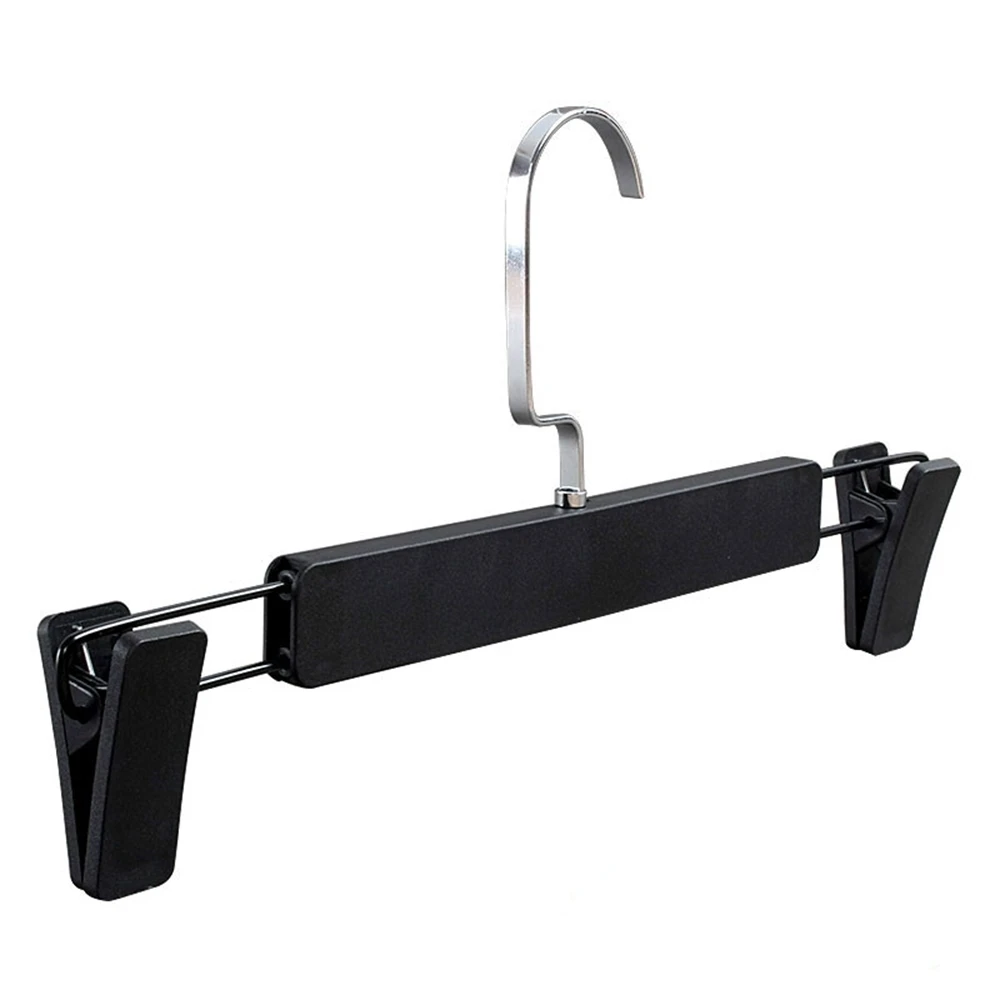 

Flat Hook Plastic Pants Rack Black Matte Style Non-slip Pants Clip Clothing Store Mall Trouser Display Hanger Hook Bracket