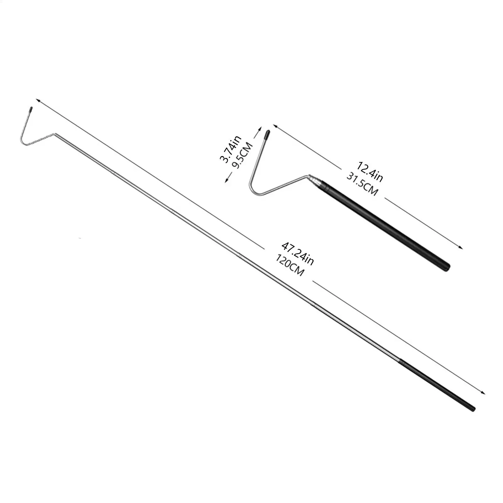 Ganci e pinze per serpenti Bastoncini e pinze per serpenti Gancio retrattile anti-morso esteso con manico antiscivolo per la pulizia
