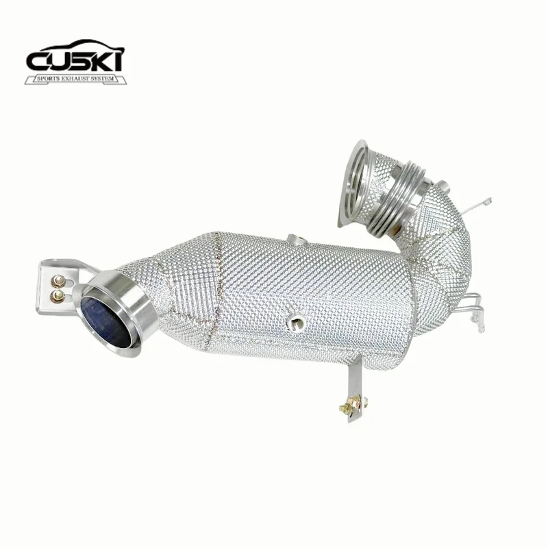 

Stainless steel car exhaust modification accessories suitable for 2024 Mercedes Benz AMG GLE53 3.0T with free flowing water pipe