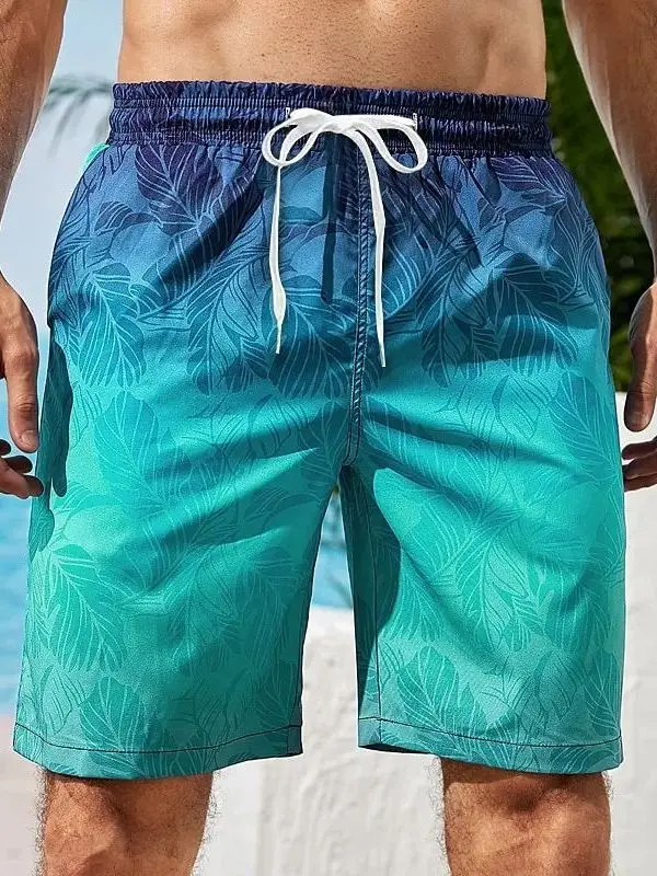 

Loose Fit 3D Printed Sports Shorts for Men Comfortable Elastic Waist Polyester Fiber All Season Casual Shorts
