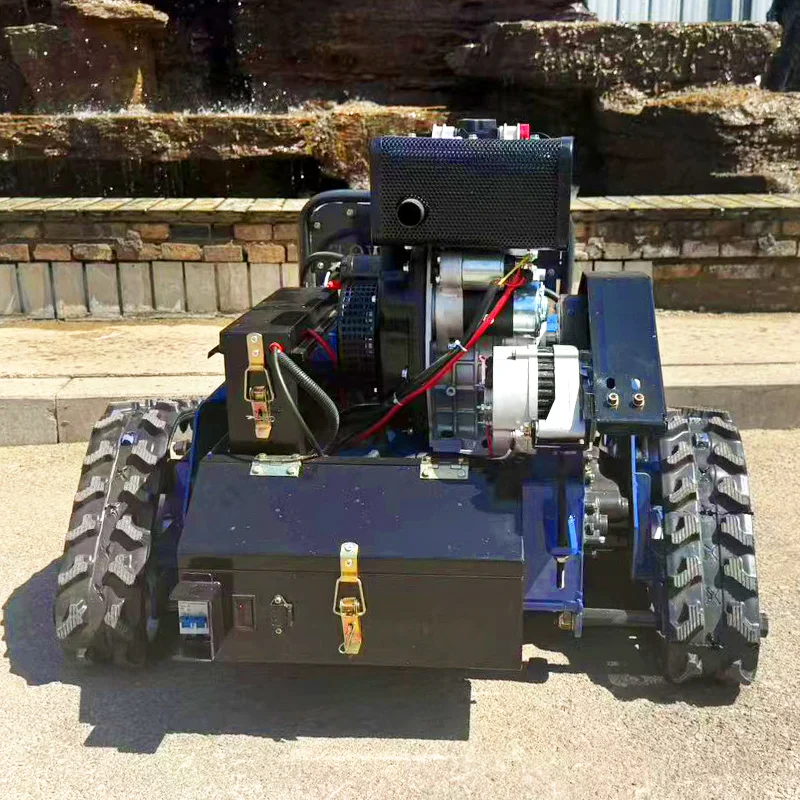 Maßgeschneiderter chinesischer, selbstfahrender, angetriebener Zero Turn Rasenmäher mit Roboterantrieb und ferngesteuertem Rasenmäher auf Lager