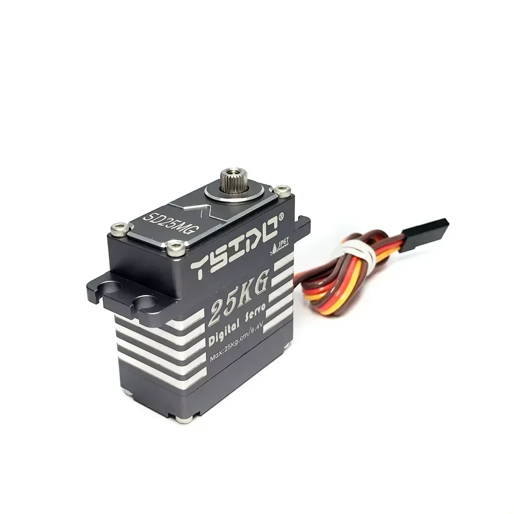 Wodoodporne serwo SD25MG 25kg SD35MG 35KG 180 stopni °   Pełna aluminiowa obudowa, stalowe koło zębate, wysoki moment obrotowy do samochodów RC w skali 1/8, 1/10, 1/7