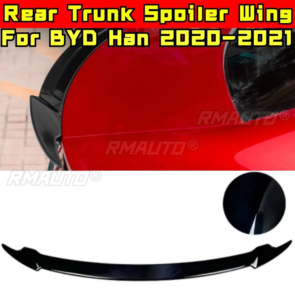 Car Rear Spoiler Wing Trunk Spoiler Trunk Wing Rear Trunk Wing Rear Trunk Wing Body Kit For BYD Han 2020-2021 Styling Kits