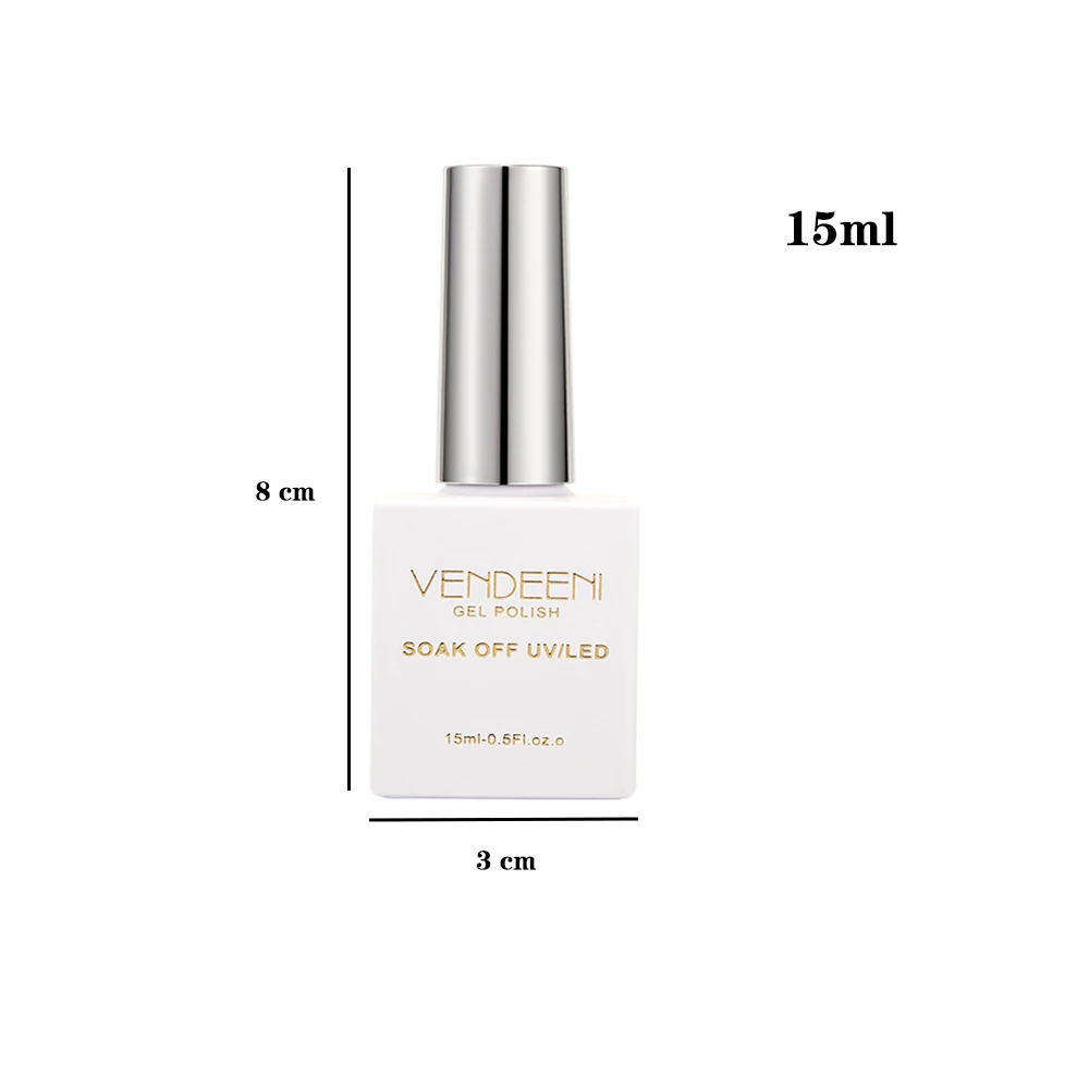 Vendeeni 9 Farben/Set Schneeflocke Milch Eierschale Gel Nagellack UV LED Creme Spot Maniküre Nagellack mit Farbkarte
