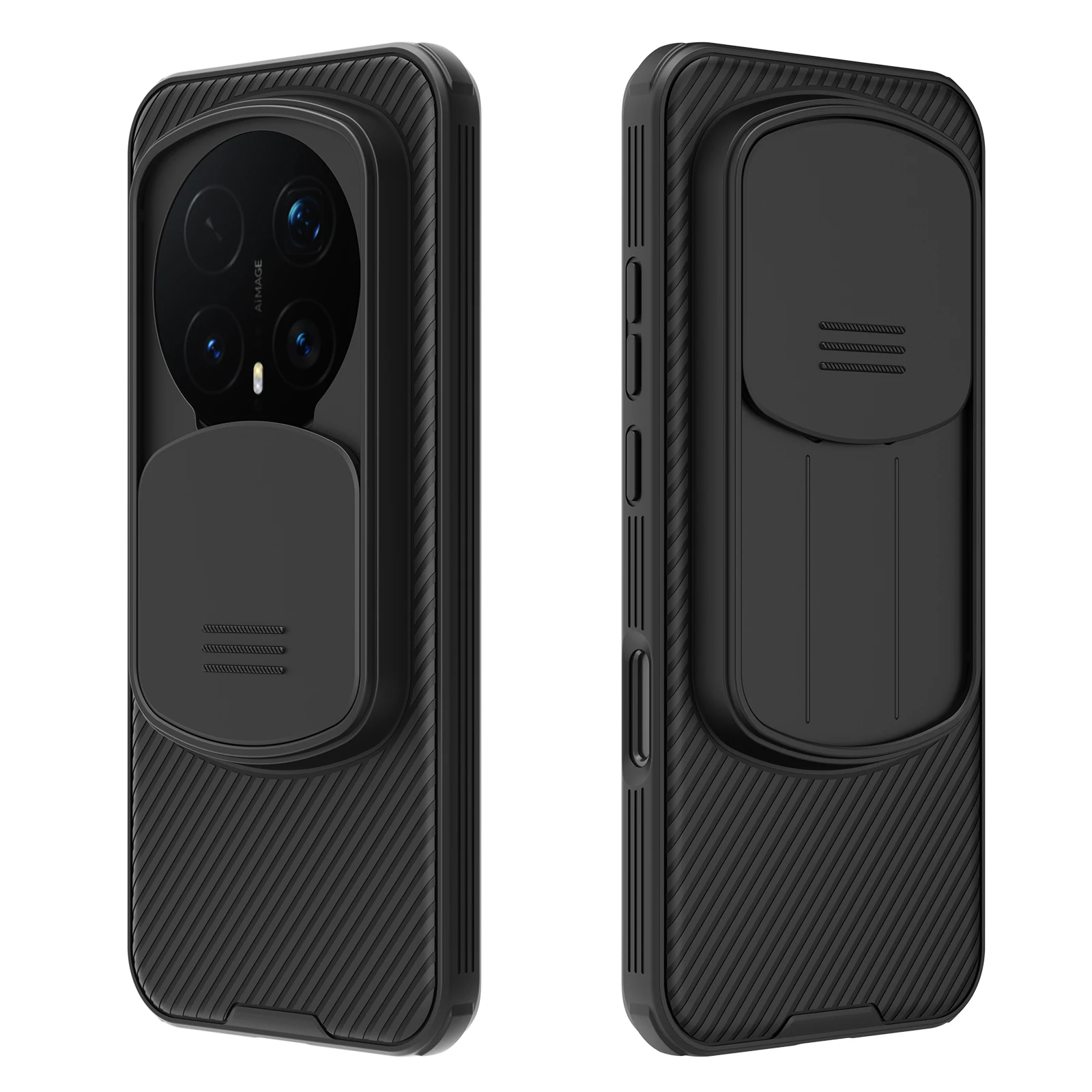 

Чехол NILLKIN для Honor Magic 8 Pro, раздвижная крышка [защита камеры] Полосатый угловой жесткий бампер с защитой от падения