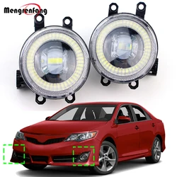 2 X Car Left + Right LED Fog Light Angel Eye DRL Daylight H11 For Toyota Camry 2007 2008 2009 2010 2011 2012 2013 2014 2015
