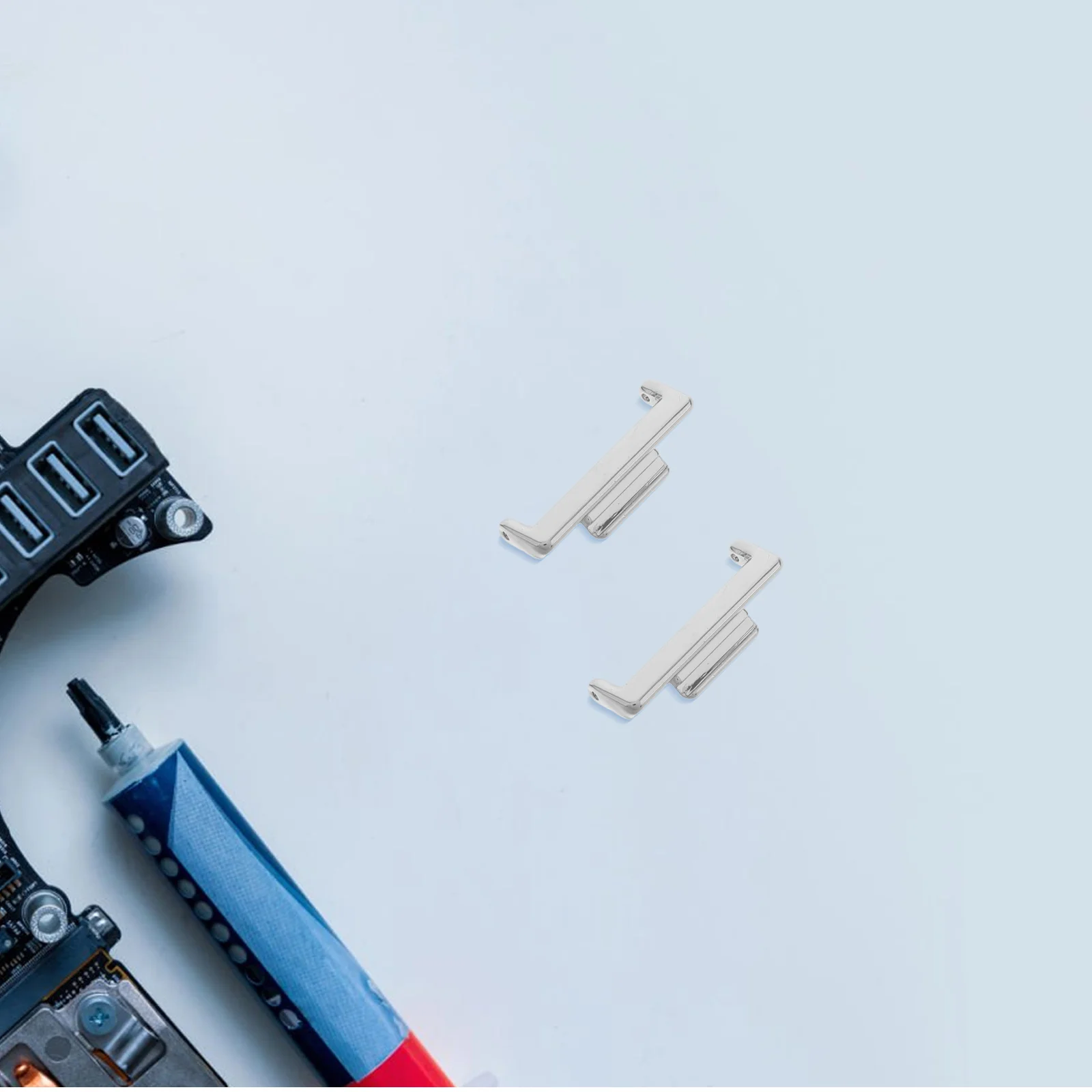 2 個の金属コネクタ時計 FIT 2 20mm ストラップ用簡単に取り付けられる安全な接続時計バンドアダプターパーツ