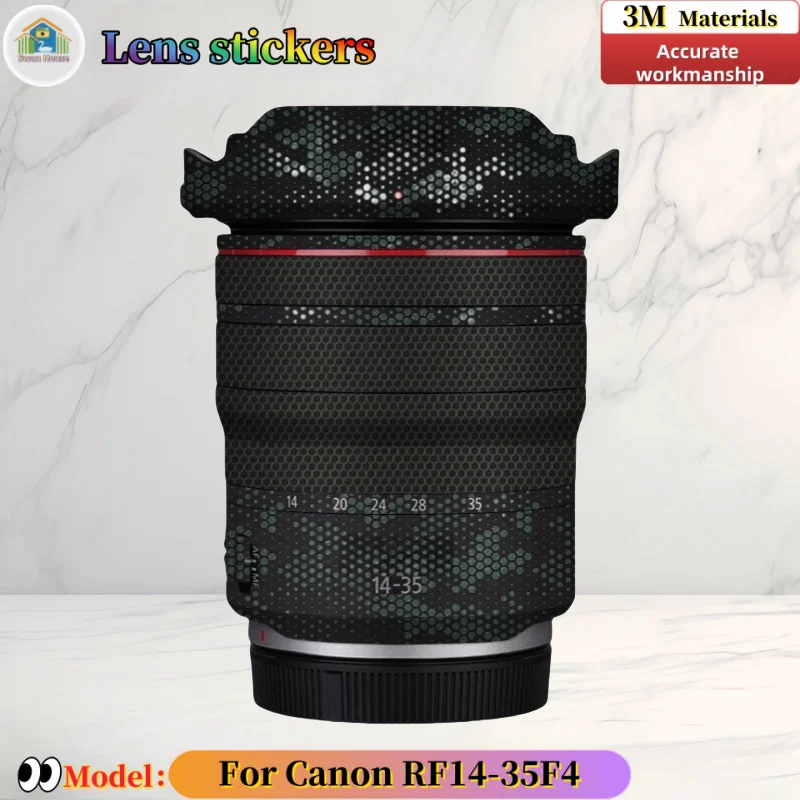 RF1435 For Canon RF14-35 F4 Camera lens sticker, DIY skin, Precision tailoring wear-resistant protective film