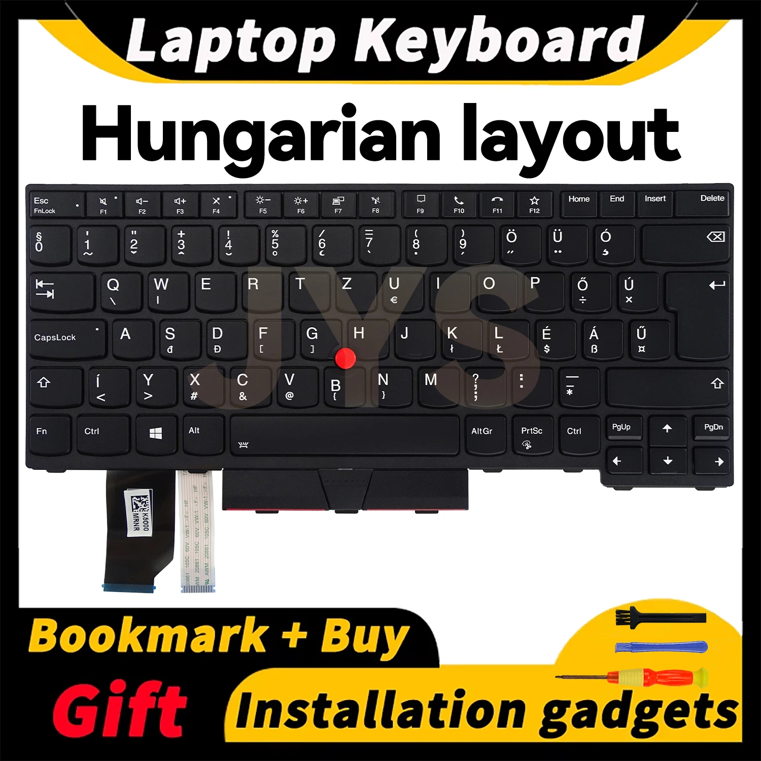 

For Lenovo ThinkPad L14 Gen1/L14 Gen2 laptops replacement keyboard with backlit Hungarian layout 5N20W67774 5N20W67810