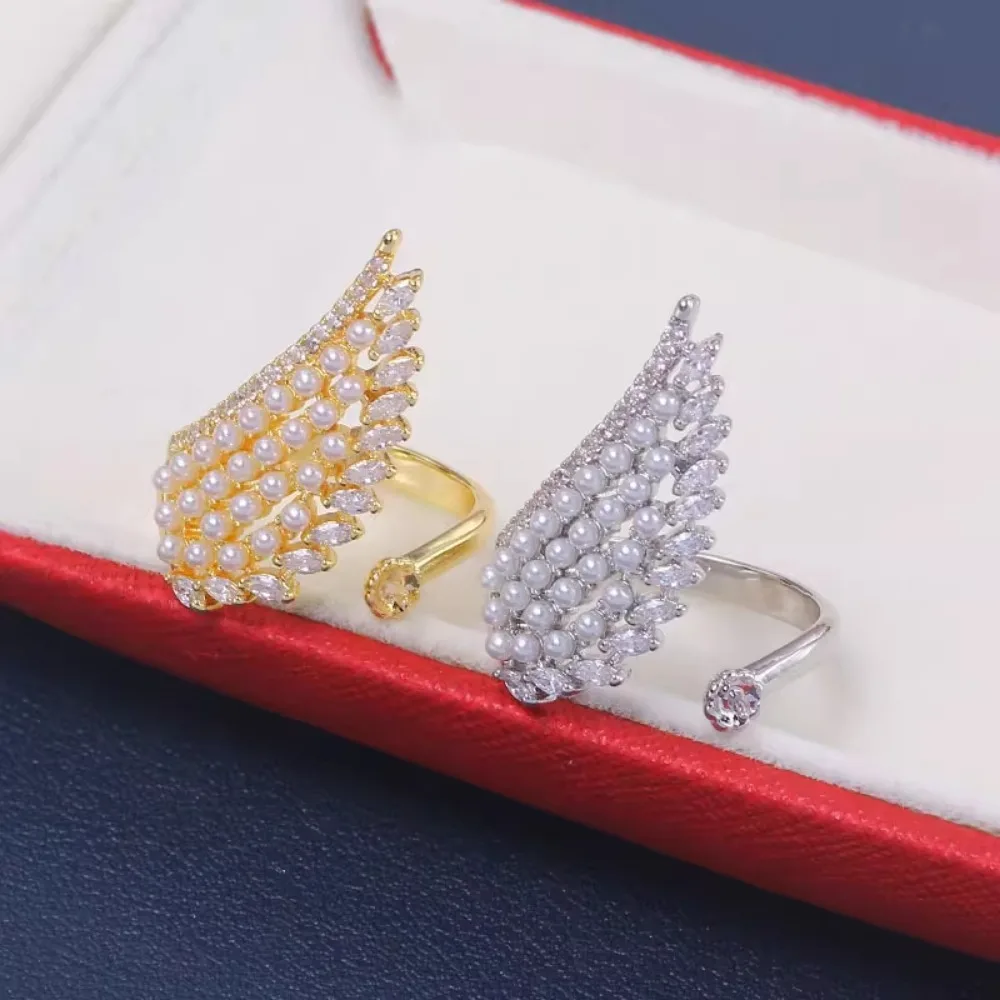 

5 шт. регулируемые позолоченные жемчужные кольца, фурнитура и аксессуары-для изготовления ювелирных изделий, оптовая продажа, товары для рукоделия 8-9 мм