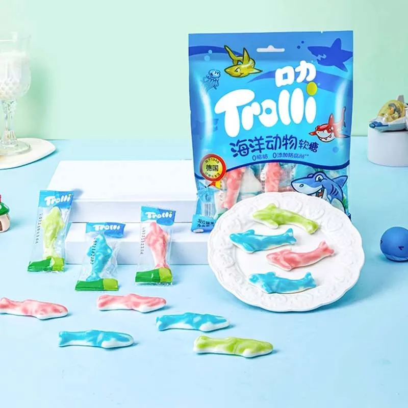 Trolli Gummi Candy 2,4/2,72/3,53/3,71/3,81 унции (68/77/100/105/108 г)*1 упаковка со смешанным вкусом