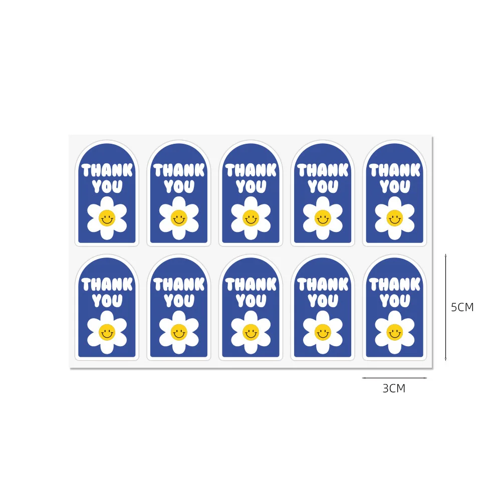 100pcs/wrap This Package Is Happy To See You Too Stickers Small Business Gift Box Packaging Decor Thank You Sticker Seal Labels