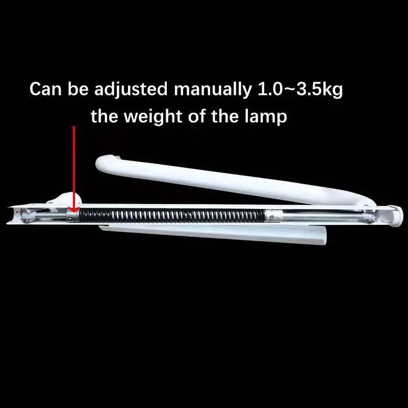 Fotel dentystyczny światło na ramię regulowana waga lampa sufitowa akcesoria stołowe z materiału aluminiowego