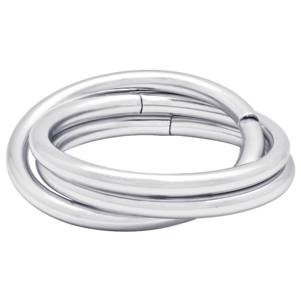 

6Pcs Napkin Rings Stainless Steel Elegant Napkin Holders Wedding Dinner Party Serviette Buckle Table Decoration