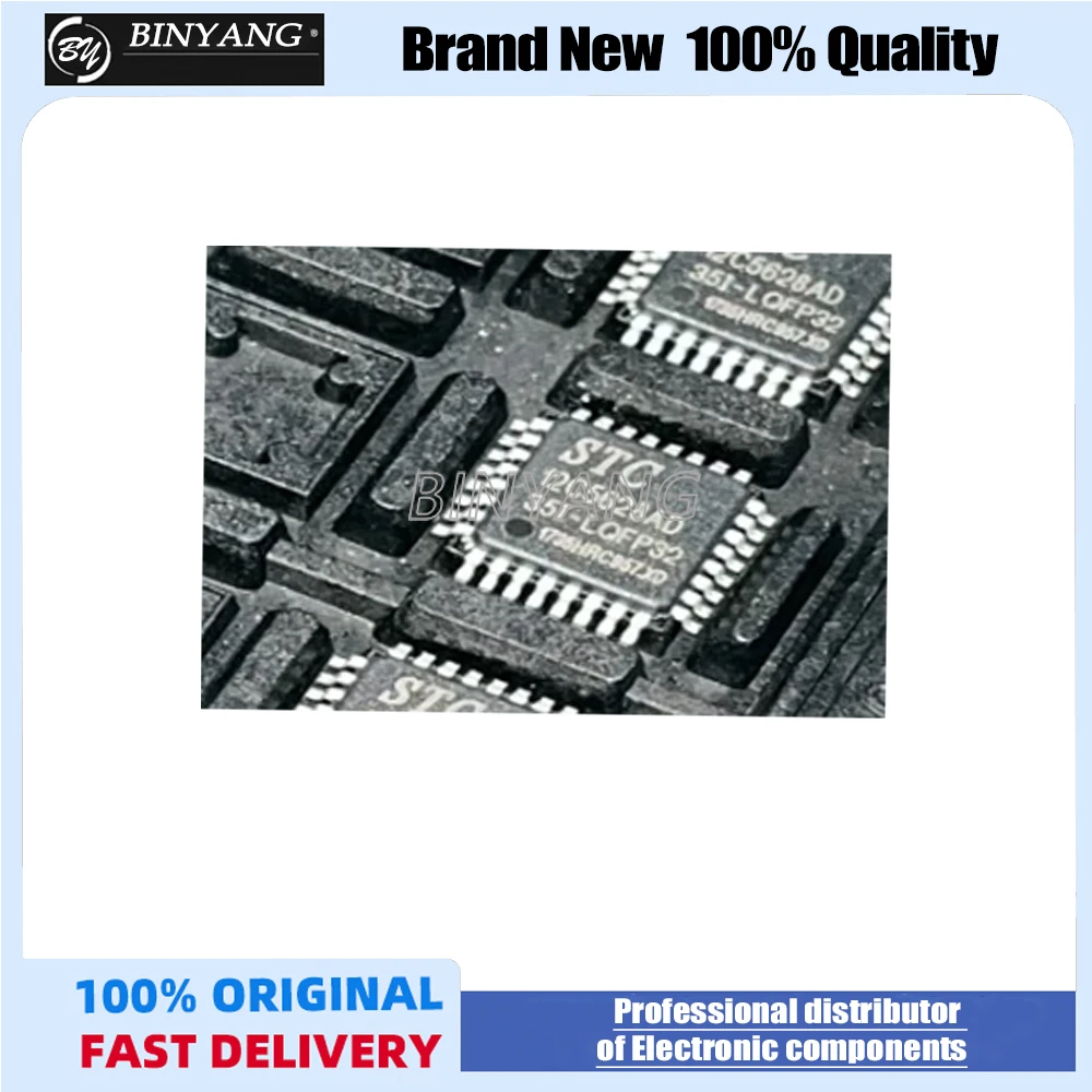 Genuine STC12C5628AD-35I-LQFP32 high-speed 8051 microcontroller MCU
