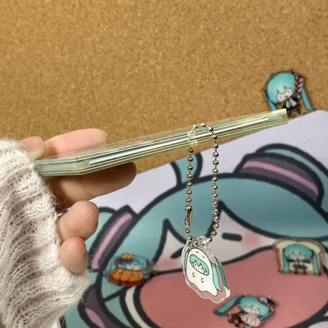 Hatsune Miku Card Holder Student Id Card Ferrule Anime Figure Pendant Accessories Hatsune Miku Things Anime Figure Periphery