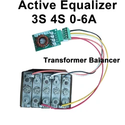 3S 4S 6A Active Equalizer Transformer Balancer Lithium Battery Energy transfer balancing 12V Lifepo4 Li-ion BMS Protection Board