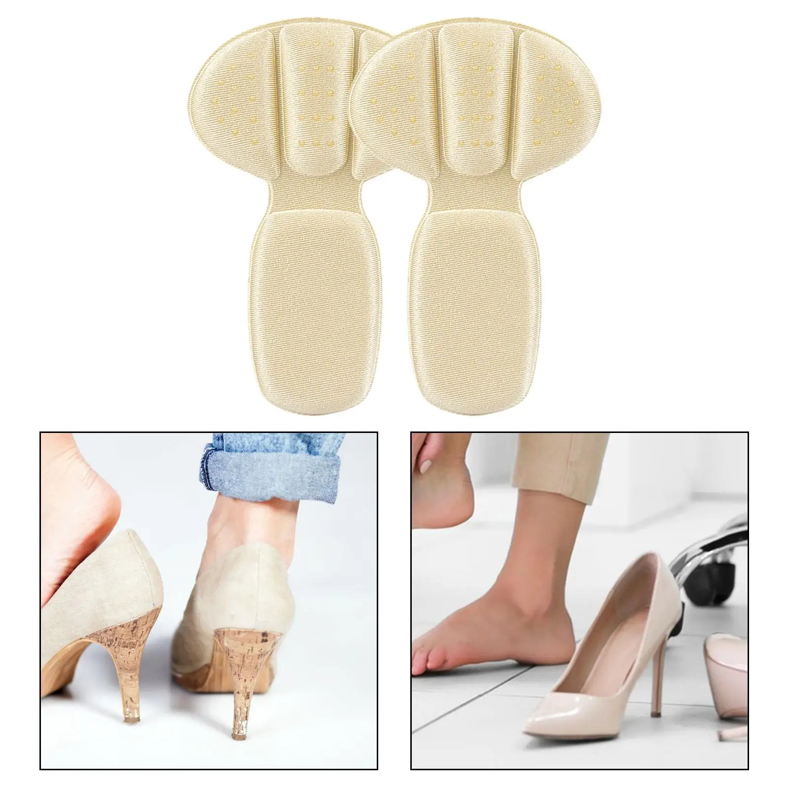 2 in 1 Heel Cushion Pads Heel Protector Shoe Inserts Oversized Shoes Thicken Shoe Pad Heel Cushion Inserts Shoe Grips Liner