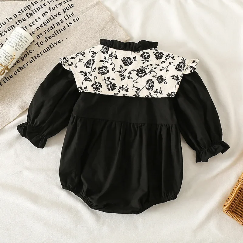 Baby Onesie 2026 Spring And Autumn New Childrens Clothing Baby Cute Pure Cotton Long-sleeved Foreign Style Onesie Casual