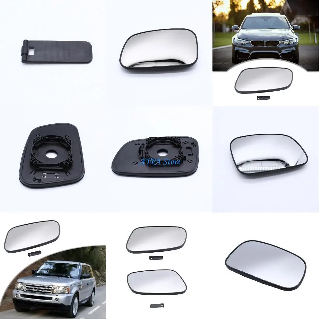

U13C For Discovery 2 CRD100640 CRD100650 Wing Mirror Glass Lens Wide Waterproof