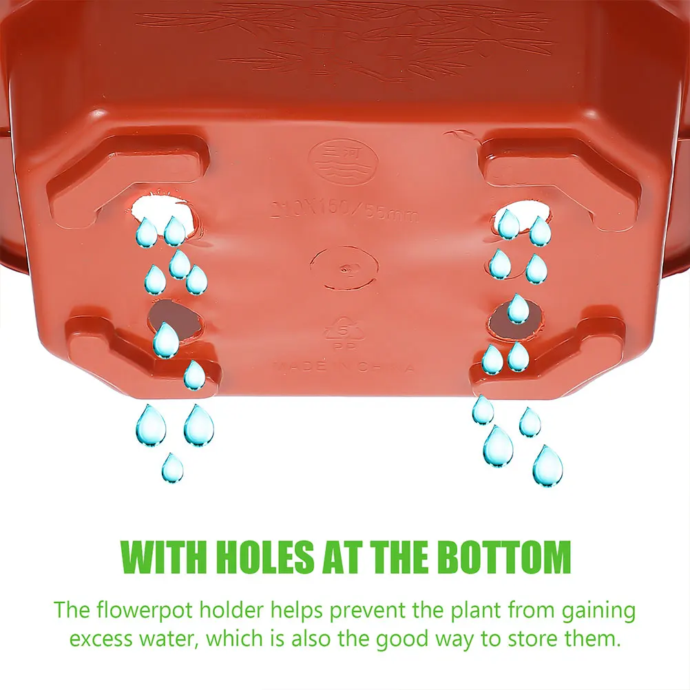 

20pcs Plastic Flower Pots Durable PP Garden Planters Outdoor Plants Drainage Holes Greenhouse Gardening Containers