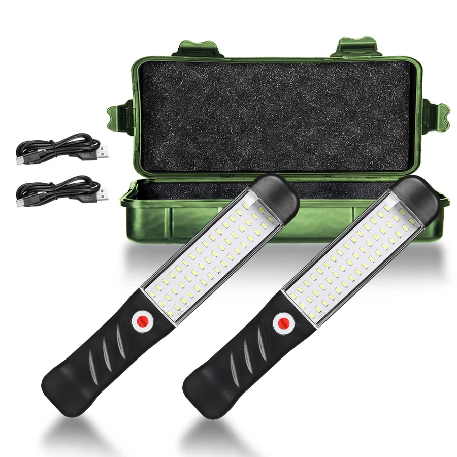 

Ручная перезаряжаемая рабочая лампа, перезаряжаемая портативная лампа для ремонта автомобиля, магнит высокой яркости, многоцелевой аварийный светильник