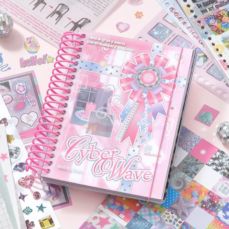 65-pecas-de-adesivos-de-multiplos-materiais-cyber-wave-livro-de-adesivos-y2k-com-estetica-mista-adesivos-de-papel-e-pet-para-diario-scrapbooking-e-diy