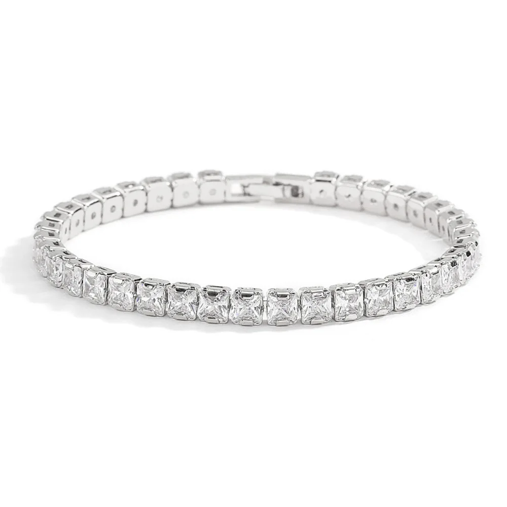 

Daily Commute 5MM White Popular Bracelet Silver & Gold S925 Sterling Silver For Women Suitable For All Occasions