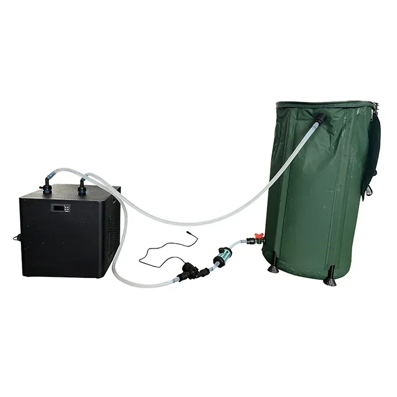 Untuk 1/3 jam Pendingin air pendingin air dengan filter dan pompa mendinginkan hingga 40F untuk kapasitas air kurang dari 300L