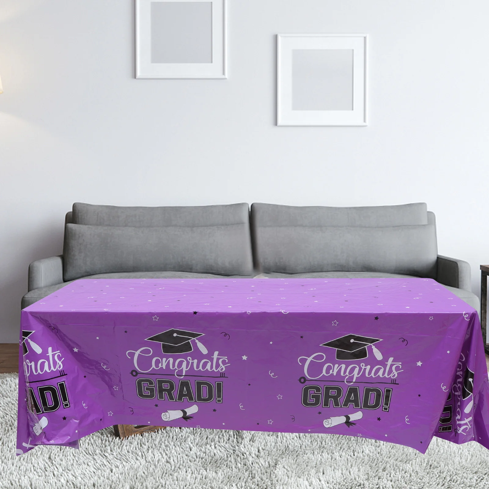 

s Graduation Tablecloth 2023 Decorations PE Plastic Disposable Dining Room Festival Party Home Hotel Restaurant Congrats Grad