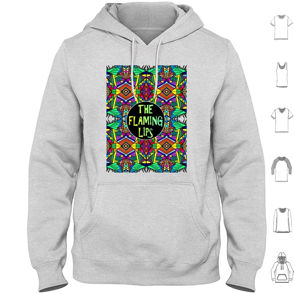 The Flaming Lips-Psychedelic Pattern 3 Hoodie Cotton Long Sleeve The Flaming Lips Flaming Lips Jam Jam Bands Trippy