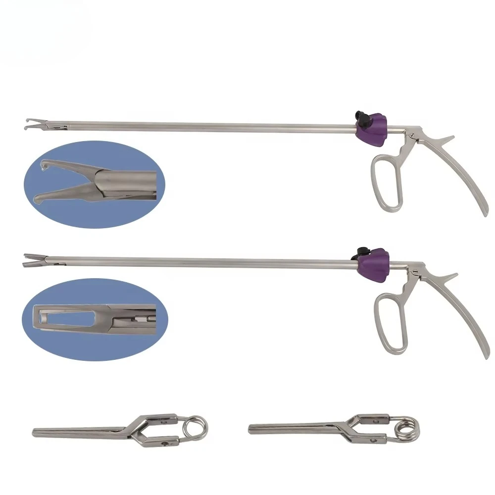 Basis Surgical Instruments Laparoscopic Bulldog Forceps Stainless Steel Clamp