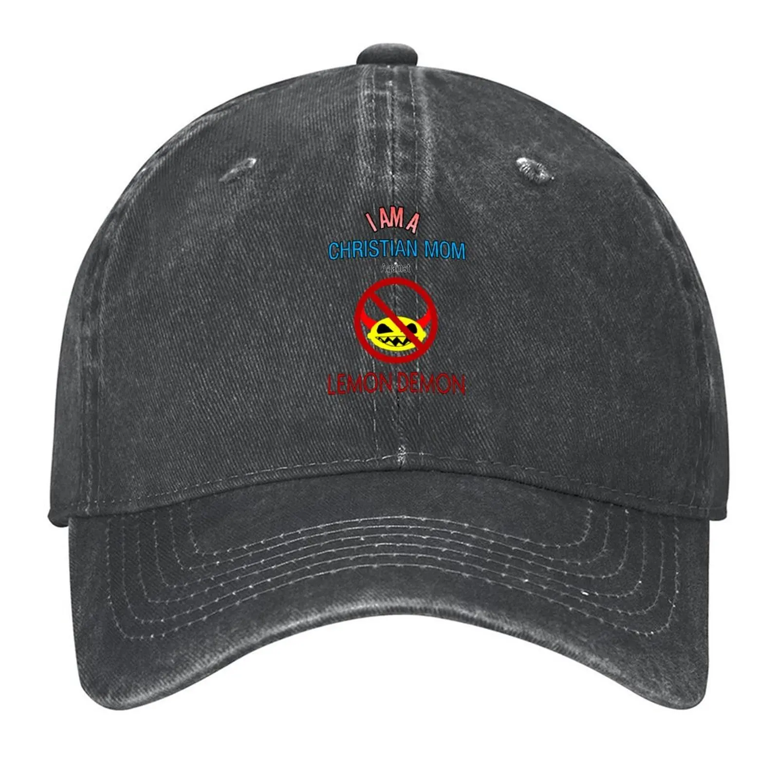 

Christian Moms Against Lemon Demon Baseball Cap foam party Hat New In The Hat derby hat funny Hats For Women Men's