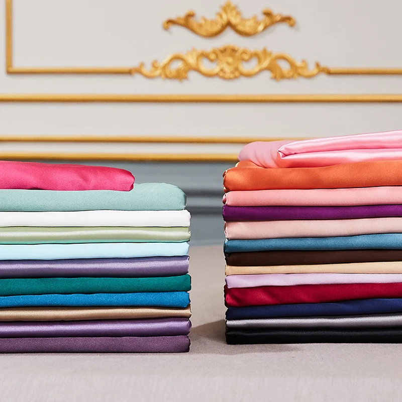 New Satin Fitted Sheet European Style Rayon Mattress Cover Elastic Band Bed Sheet King 140x200 160x200 No Pillowcase Beddings