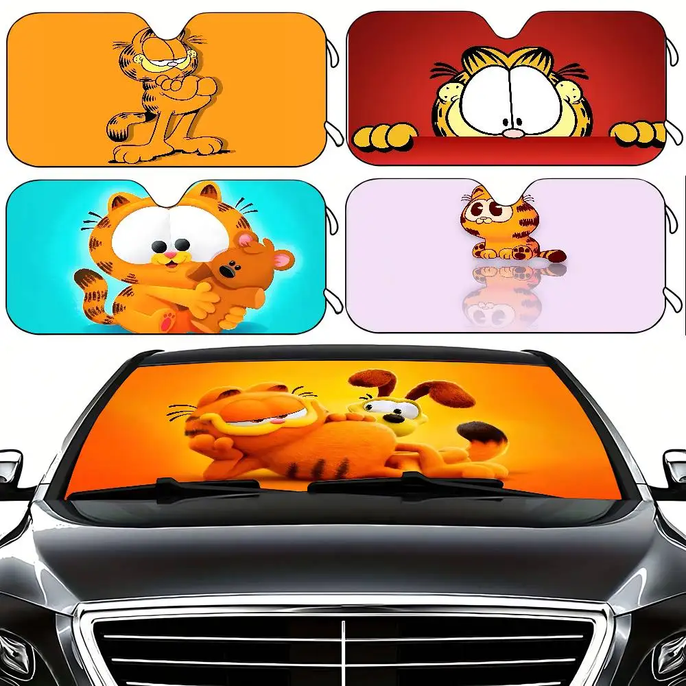 Anime G-garfieldS Kawaii Stylish And Trendy Windshield Sunshade, Car Windshield Cover, Car Sunshade Curtain, Car Sun Protection