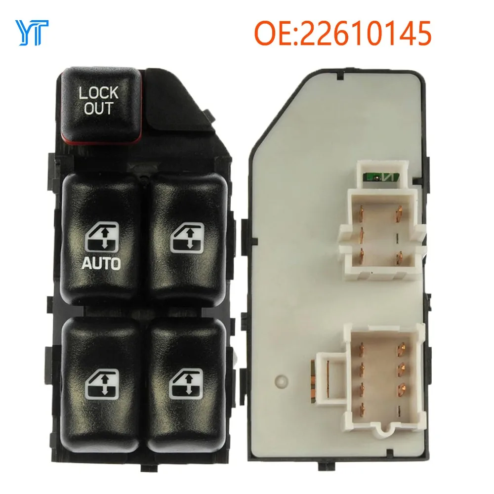 Para Chevrolet Cavalier 4 Puertas 2000-2005 CUTLASS CLASSIC MALIBU 4 PUERTAS Botón Interruptor Elevalunas Eléctrico Delantero Izquierdo