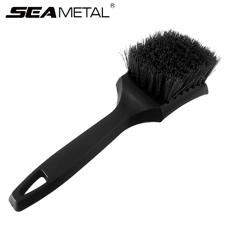 SEAMETAL Car Tire Rim Brush Wheel Hub Cleaning Brushes Black Tire Washing Tools for Car Wheels Detailing Cleaning Accessories