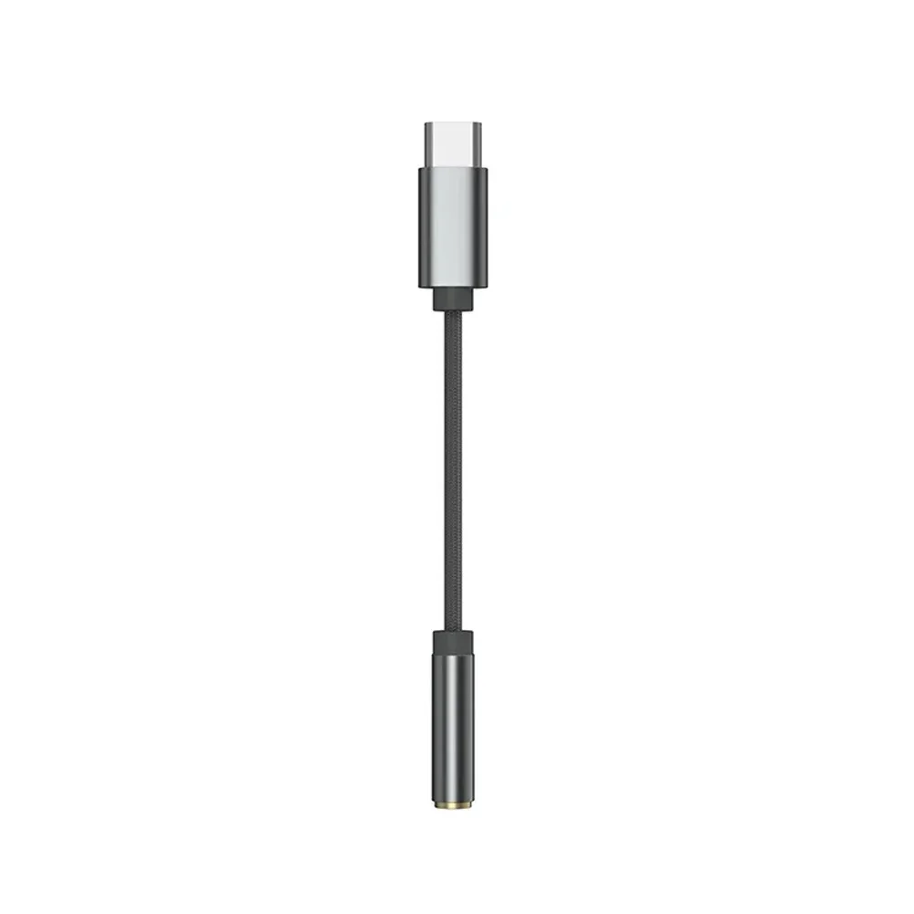 For KZ AM01 Type-C To 3.5mm Audio Adapter DAC  IC Dual Chip Earphone Audio Cable Headphone Adapter Audio Cable For Xiaomi