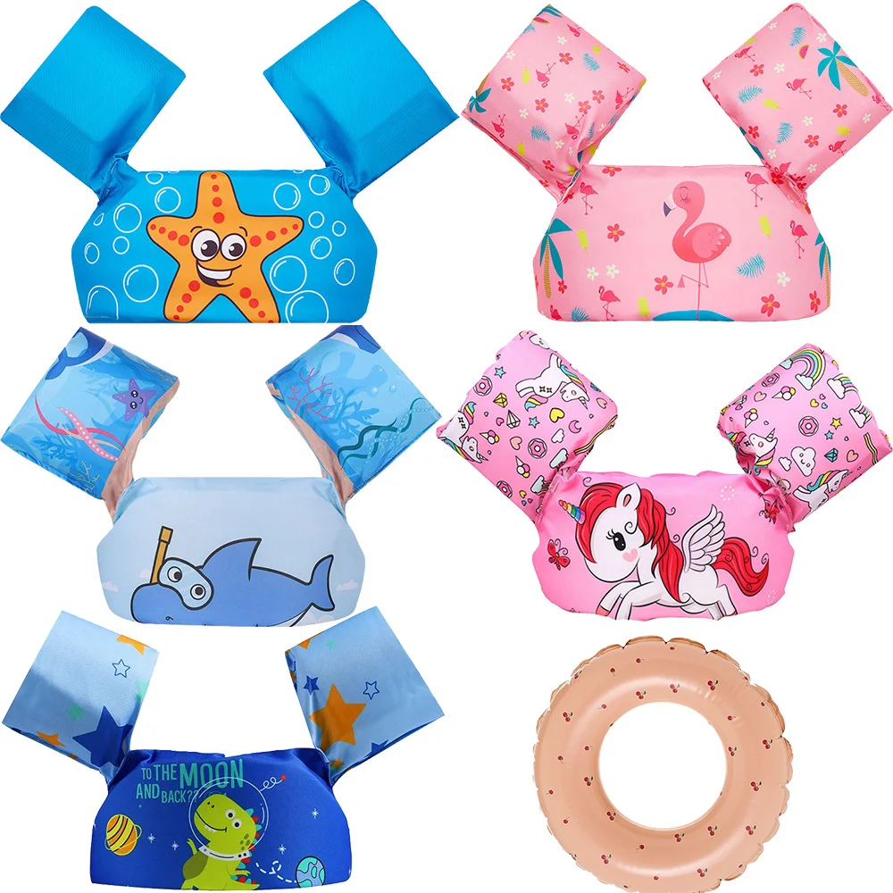 Pool Float Accessory Learning Swimming Vest Foam Buoyancy Armbands Better than Inflatable Ring