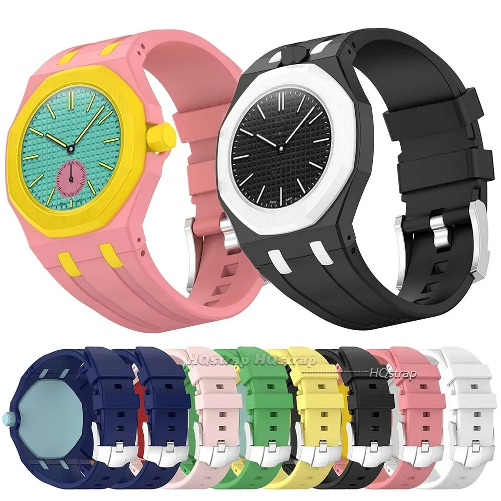 2026New PC Case+Silicone Strap for Swatch X for AP Royal Pop Pocket Watch Change To WatchStrap Modification watches Accessories
