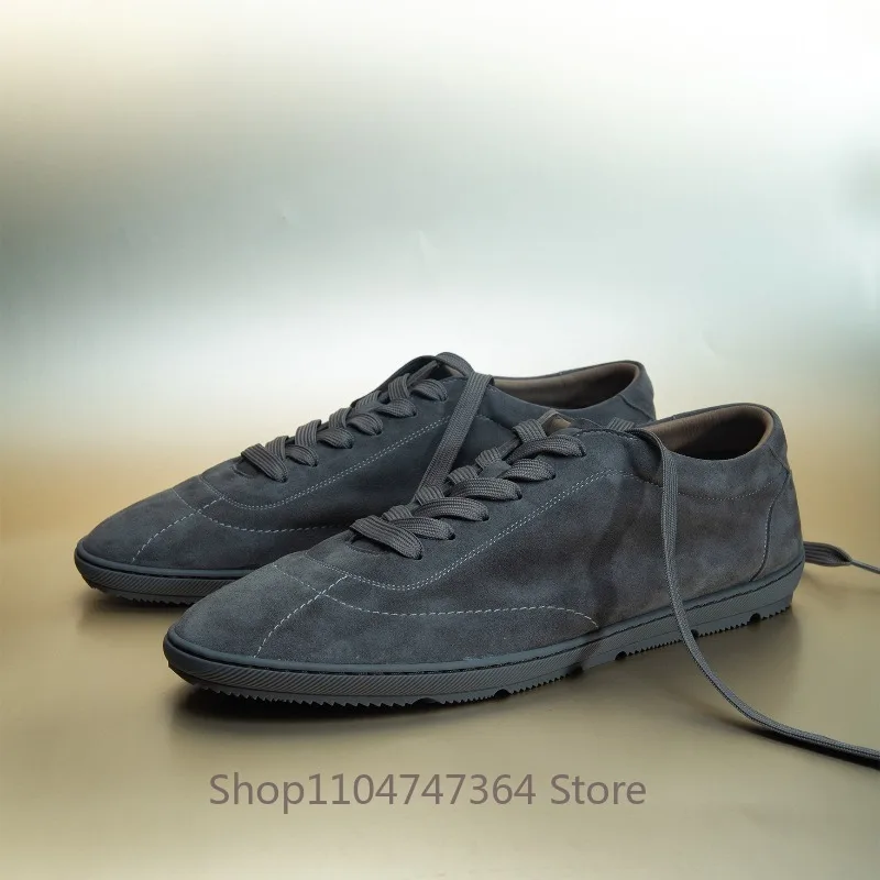 Luxury Designer Casual Shoes Men's Genuine Leather Anti-Slip Wear-Resistant Sport Oxford Shoes Male Outdoor Work Training Shoes