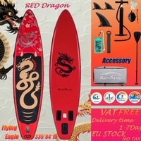 Portable Beach Surfboard Thickened Inflatable Fishing Board Standing Double-layer Water Paddle SUP Board Standing Paddleboard