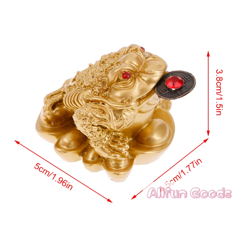 [TG835]Feng Shui Money Lucky Fortune Chinese For Frog Toad Coin Ornaments Lucky Gift