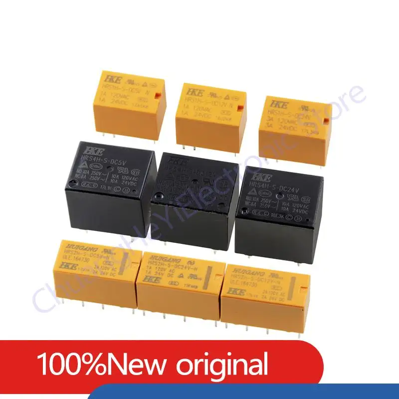 5PCS Original HKE sink port relay HRS1H HRS2H HRS4H-S-DC5V DC12V DC24V-C-N