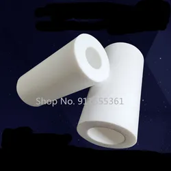 White polytetrafluoroethylene hollow rod environment-friendly non-toxic DIY PTFE sleeve /diameter 12~25mm hole  5~20mm PTFE bar