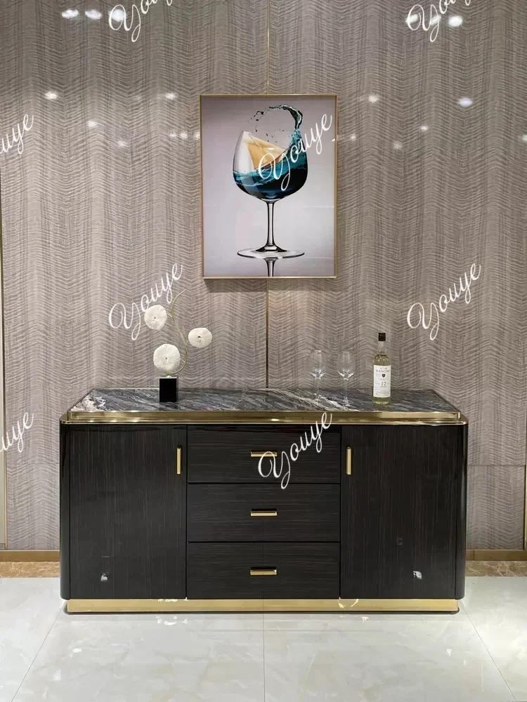 

XM Italian Light Luxury Solid Wood Sideboard, Modern Simple Living Room Furniture, Entrance Hall, Wall-against Marble Entryway